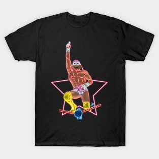 Macho man top rope neon color T-Shirt